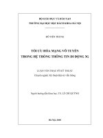 Tối ưu hóa mạng vô tuyến trong hệ thống thông tin di động 3g 