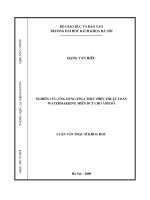 Nghiên cứu ứng dụng FPGA thực hiện thuật toán watermarking miền DCT cho ảnh số 