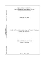 Nghiên cứu phương pháp loại trừ nhiễu ứng dụng lý thuyết wavelet 