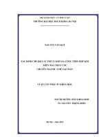 Xác định chế độ cắt tối ưu khi gia công thép hợp kim trên máy phay CNC  