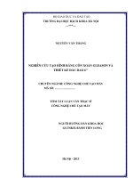 Nghiên cứu tạo hình bề mặt bánh răng côn xoắn và giải pháp nâng cao chất lượng
