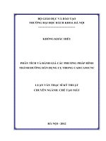 Xây dựng các bài thực hành trên máy tiện CNC để nâng cao chất lượng đào tạo tại trường cao đẳng công nghiệp nam định 