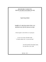 Nghiên cứu phương pháp nâng cao độ phân giải thước đo quang học  