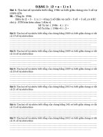 4 DẠNG TOÁN TỔNG HIỆU LOP 4 HAY