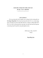 Nghiên cứu, tính toán thiết kế và kiểm nghiệm trên máy tính hệ thống phanh xe city car  