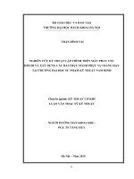 Nghiên cứu kỹ thuật lập trình trên máy phay CNC DMU 50 và xây dựng các bài thực hành phục vụ giảng dạy tại trường đại học sư phạm kỹ thuật nam định  