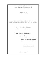 Nghiên cứu ảnh hưởng của yếu tố môi trường đến chất lượng mối hàn thép cacbon thấp khi hàn MAG 