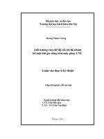 Ảnh hưởng của chế độ cắt tới độ nhám bề mặt khi gia công trên máy phay CNC 