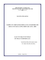 Nghiên cứu thiết kế hệ thống cung cấp khí HHO cho động cơ sử dụng lưỡng nhiên liệu xăng HHO