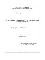 Xây dựng bài thí nghiệm trên máy tiện CNC phục vụ công tác giảng dạy đại học 