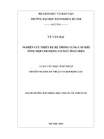 Nghiên cứu thiết kế hệ thống cung cấp khí tổng hợp cho động cơ máy phát điện 