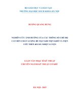 Nghiên cứu ảnh hưởng của các thông số chế độ cắt đến chất lượng bề mặt khi tiện khô và tiện ướt thép 40x đã nhiệt luyện  
