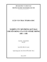 Nghiên cứu mô phỏng quỹ đạo chuyển động của ô tô với hệ thống ABS + ASR 