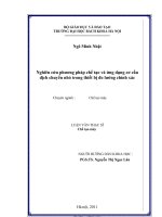 Nghiên cứu phương pháp chế tạo và ứng dụng cơ cấu dịch chuyển nhỏ trong thiết bị đo lường chính xác 