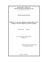 Nghiên cứu, ứng dụng robot hàn điểm trong công nghệ hàn thân xe trên dây chuyền tự động 
