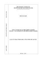 Nâng cao độ tin cậy điều khiển vị trí hệ 3 piston   xylanh khí nén (mô phỏng robot harmo) 