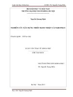 Nghiên cứu xây dựng thiết bị đo nhiệt cắt khi phay  