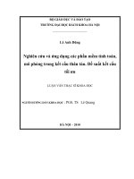 Nghiên cứu và ứng dụng các phần mềm tính toán, mô phỏng trong kết cấu thân tàu  đề suất kết cấu tối ưu 