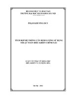 Tích hợp hệ thống cân định lượng sử dụng thuật toán điều khiển chính xác 