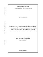 Nghiên cứu các yếu tố ảnh hưởng đến sai số khi sử dụng thiết bị siêu âm olympus nortec 2000d+ để kiểm tra chất lượng mối hàn cấu kiện giàn khoan 