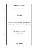 Nghiên cứu xây dựng tiêu chuẩn ổ trượt ứng dụng trong ngành dầu khí trên cơ sở tiêu chuẩn ISO 2009 