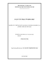 Nghiên cứu thiết kế chế tạo dụng cụ đánh giá độ bền của lớp phủ trên chi tiết máy 