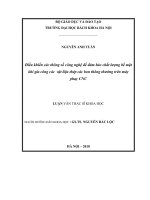 Điều khiển các thông số công nghệ để đảm bảo chất lượng bề mặt khi gia công các vật liệu thép cacbon thông thường trên máy phay CNC 