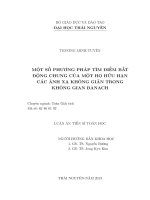 Một số phương pháp tìm điểm bất động chung của một họ hữu hạn các ánh xạ không giãn trong không gian Banach (LA tiến sĩ)