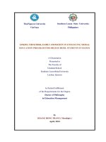 Kết nối nhà trường, gia đình và xã hội nhằm tăng cường giáo dục đạo đức cho học sinh trung học phổ thông tại Hà Nội (LA tiến sĩ)