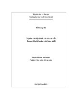 Nghiên cứu độ chính xác của chi tiết khối trong điều kiện sản xuất hàng khối 