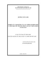 Nghiên cứu ảnh hưởng của các thông số động học và hình học đến phương pháp làm mát trong động cơ máy bay 