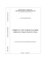 Nghiên cứu công nghệ dập tạo hình chính xác ở trạng thải nửa nóng 