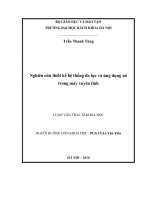 Nghiên cứu thiết kế hệ thống đo lực và ứng dụng nó trong máy xuyên tĩnh 