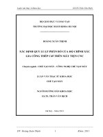 Xác định quy luật phân bố của độ chính xác gia công thép c45 trên máy tiện CNC 