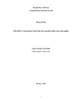 Điều khiển và ứng dụng kỹ thuật thủy khí trong điều khiển robot công nghiệp 