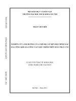 Nghiên cứu ảnh hưởng của chế độ cắt đến độ chính xác gia công khi gia công vật liệu nhôm trên máy phay CNC 