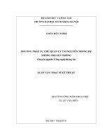 Phương pháp tự chủ quản lý tài nguyên trong hệ thống truyền thông 