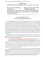 Bài dự thi tìm hiểu quan hệ việt lào