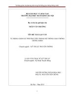 Tự động giám sát phương tiện trong hệ thống giao thông thông minh  
