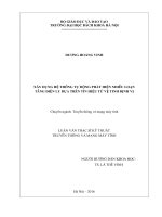 Xây dựng hệ thống tự động phát hiện nhiễu loạn tầng điện ly dựa trên tín hiệu từ vệ tinh định vị 