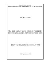 Tìm hiểu và xây dựng công cụ phát hiện tấn công mạng dựa trên công nghệ SIEM 
