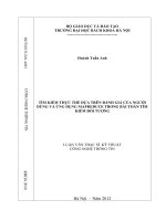 Tìm kiếm thực thể dựa trên đánh giá của người dùng và ứng dụng mapreduce trong bài toán tìm kiếm đối tượng  