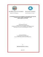 Phong cách lãnh đạo của  nhà quản lý các trường Đại học hướng tới việc thỏa mãn yêu cầu công việc, cam kết làm việc và hành vi ứng xử (LA tiến sĩ)