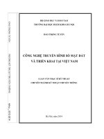 Công nghệ truyền hình số mặt đất và triển khai tại việt nam  