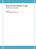 Bài toán phân cụm giải thuật và các ứng dụng 