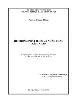 Hệ thống phát hiện và ngăn chặn xâm nhập 