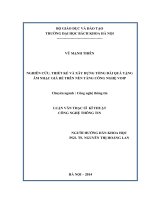 Nghiên cứu, thiết kế và xây dựng tổng đài quà tặng âm nhạc giá rẻ trên nền tảng 