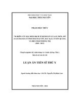 Nghiên cứu đặc điểm dịch tễ bệnh sán lá gan trâu, bò (Fasciolosis) ở tỉnh Thái Nguyên, Bắc Kạn, Tuyên Quang và biện pháp phòng trị (2010  2013) (LA tiến sĩ)