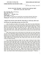 bài dự thi mối quan hệ đặc biệt Việt Nam  Lào