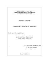 Bài toán giao thông taxi   bus hà nội  